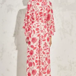 Namrata Joshipura Pink Eden Batwing Sleeve Jumpsuit -Outlet Loometta Store 01042023nj01 5