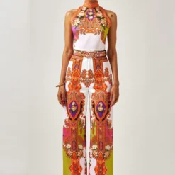 Rajdeep Ranawat Rahini Floral Halter Style Jumpsuit