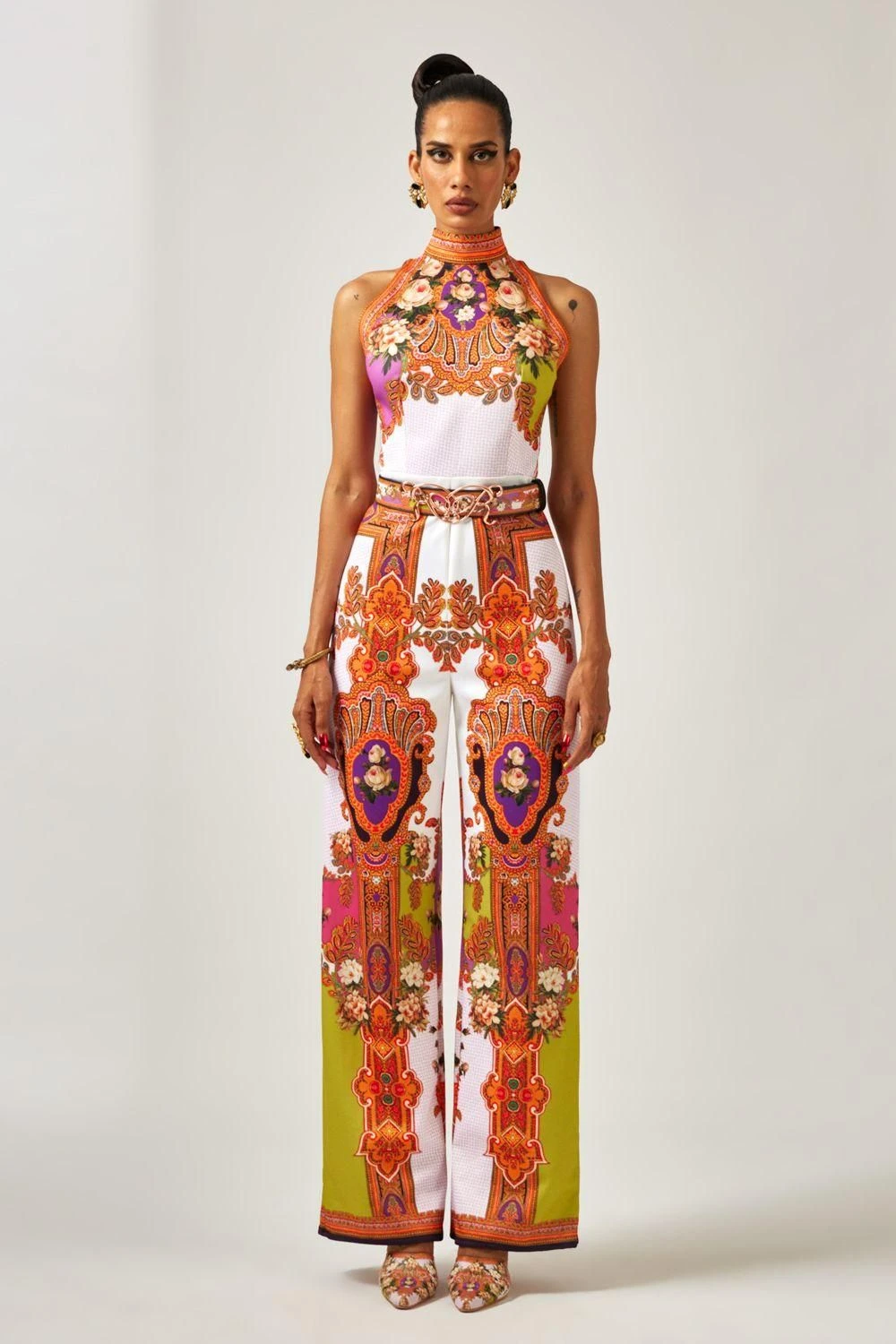 Rajdeep Ranawat Rahini Floral Halter Style Jumpsuit 3 Rajdeep Ranawat Rahini Floral Halter Style Jumpsuit