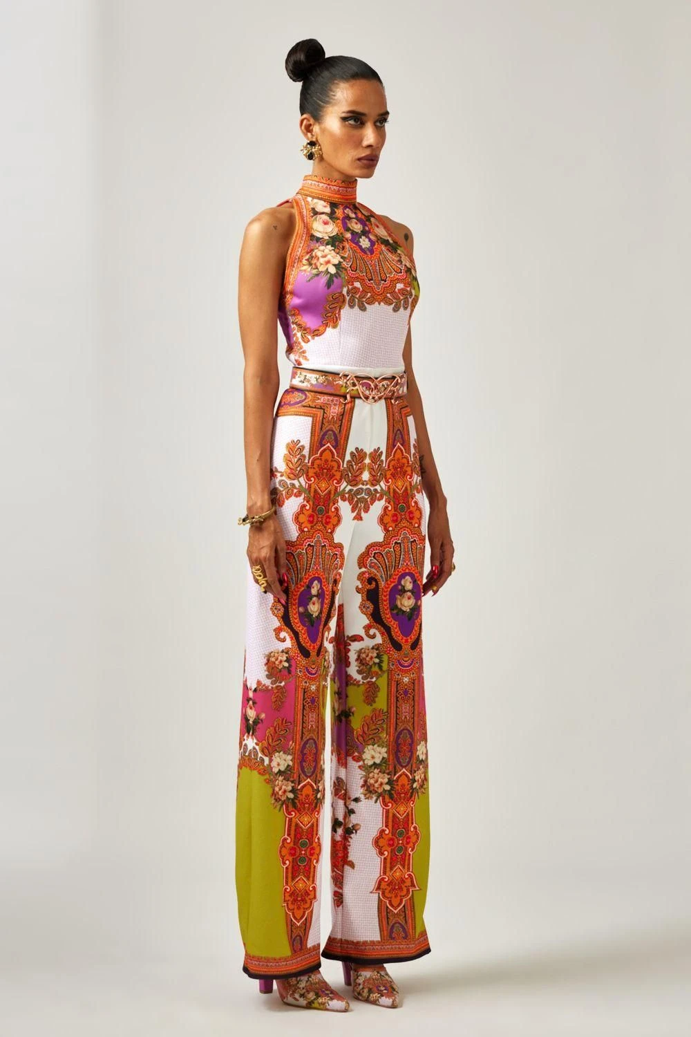 Rajdeep Ranawat Rahini Floral Halter Style Jumpsuit 4 Rajdeep Ranawat Rahini Floral Halter Style Jumpsuit - Image 2