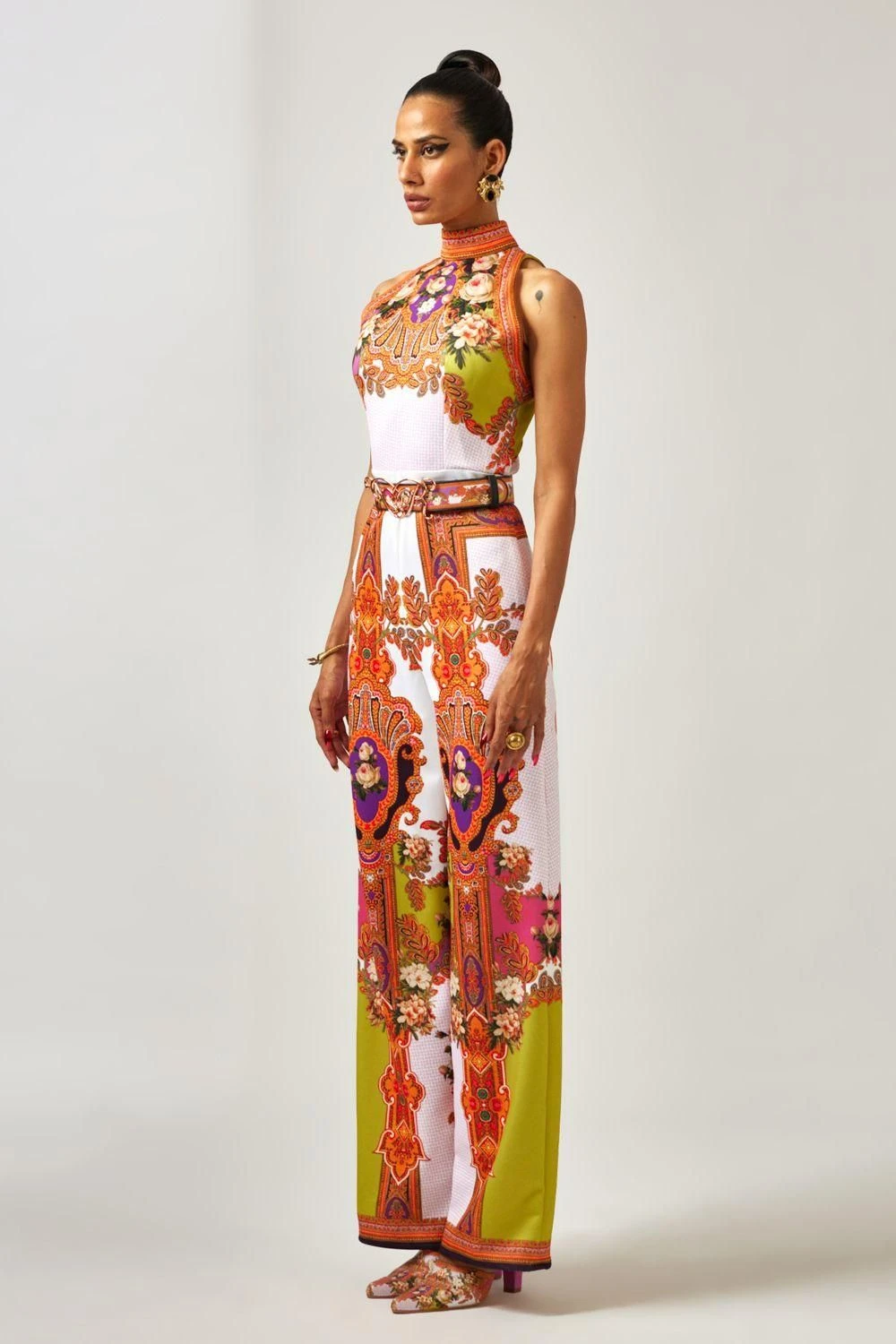 Rajdeep Ranawat Rahini Floral Halter Style Jumpsuit 5 Rajdeep Ranawat Rahini Floral Halter Style Jumpsuit - Image 3