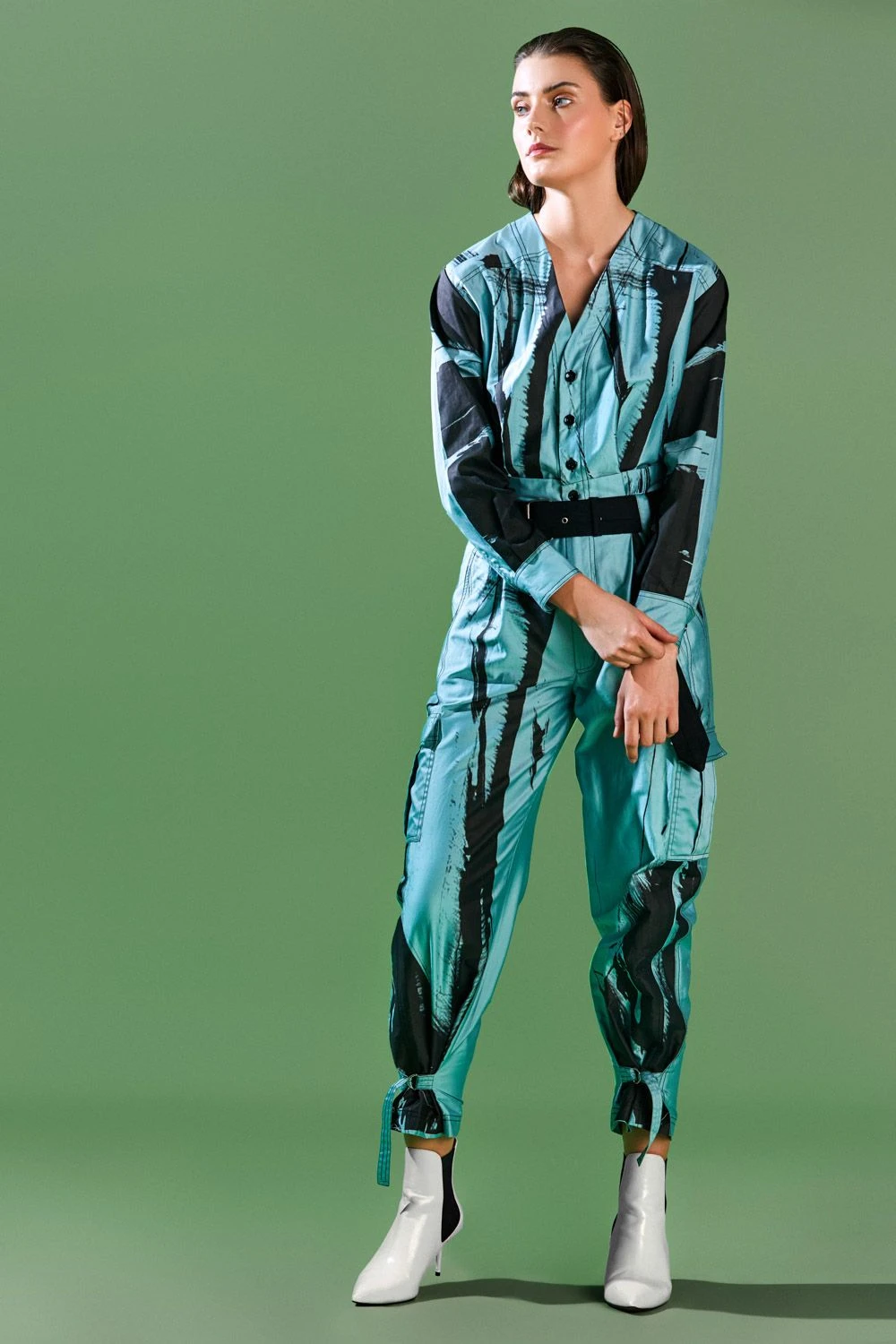 Bennch Brush Stroke Printed Jumpsuit 4 Bennch Brush Stroke Printed Jumpsuit - Image 2