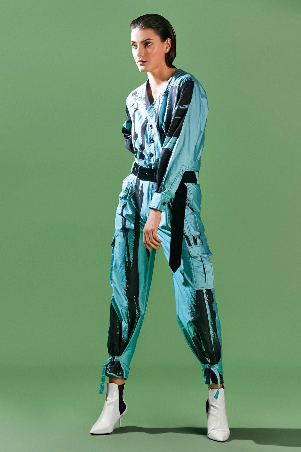 Bennch Brush Stroke Printed Jumpsuit 5 Bennch Brush Stroke Printed Jumpsuit - Image 3