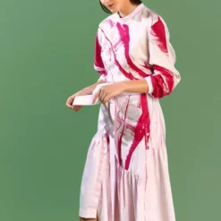 Bennch Brush Stroke Printed Asymmetric Dress 8 Bennch Brush Stroke Printed Asymmetric Dress -Outlet Loometta Store 05bpmd 3