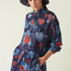 Payal Pratap Navy & Red Tabai Printed Salwar -Outlet Loometta Store 0702pp03 3