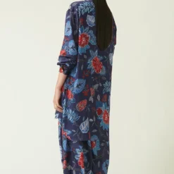 Payal Pratap Navy & Red Tabai Printed Salwar -Outlet Loometta Store 0702pp03 5