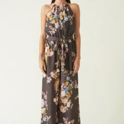 Payal Pratap Brown Batur Printed Jumpsuit