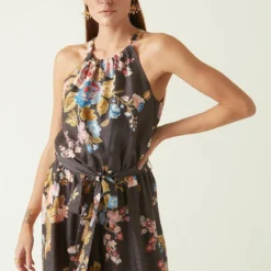 Payal Pratap Brown Batur Printed Jumpsuit -Outlet Loometta Store 0702pp06 3