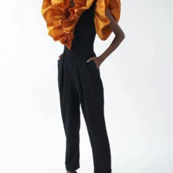 Gauri & Nainika Black Dramatic Ruffled Jumpsuit 8 Gauri & Nainika Black Dramatic Ruffled Jumpsuit -Outlet Loometta Store 0809gk06 3