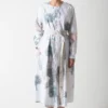 SUKETDHIR White Printed Poplin Shirt Dress -Outlet Loometta Store 101sd34 1