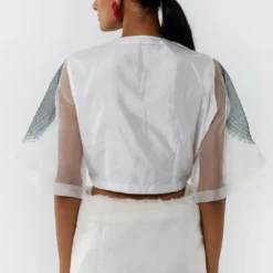 Medium White Eye Blouse -Outlet Loometta Store 105sm52 3