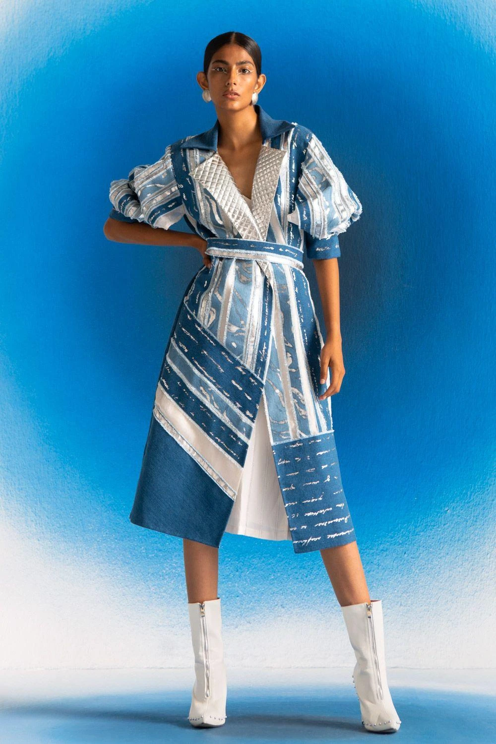 Richa Khemka Denim Trench And Slip Dress 3 Richa Khemka Denim Trench And Slip Dress