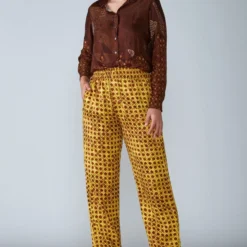 Saaksha & Kinni Abstract Tile Print Collared Shirt