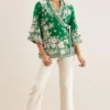 PATINE Green Shikargah Wrap Top -Outlet Loometta Store 111pat3 1