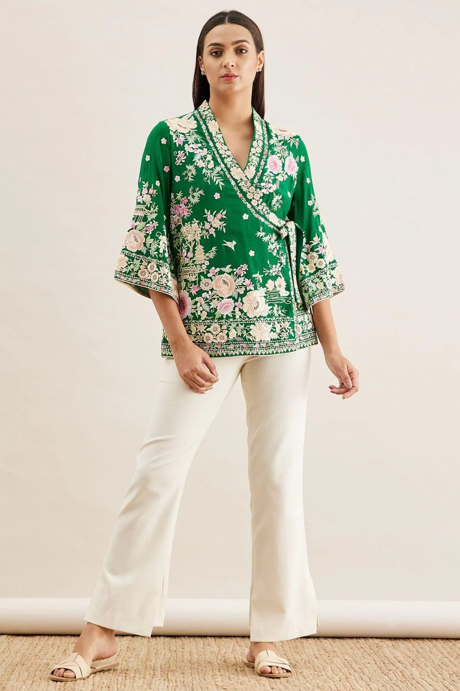 PATINE Green Shikargah Wrap Top 3 PATINE Green Shikargah Wrap Top