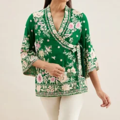 PATINE Green Shikargah Wrap Top 10 PATINE Green Shikargah Wrap Top -Outlet Loometta Store 111pat3 3