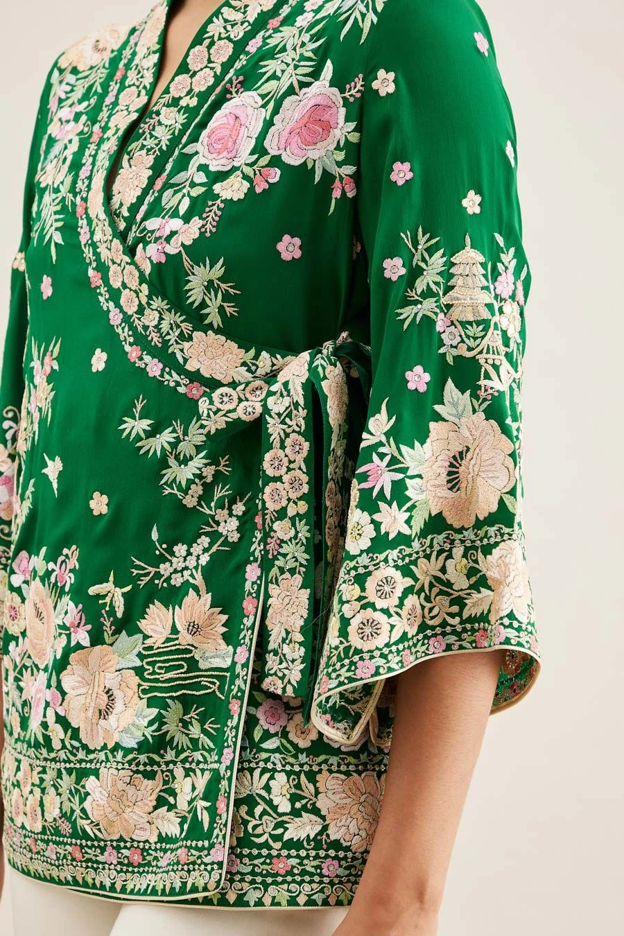 PATINE Green Shikargah Wrap Top 7 PATINE Green Shikargah Wrap Top - Image 5