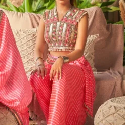 Surily G Neon Pink Embroidered Top -Outlet Loometta Store 11523sgv33 3