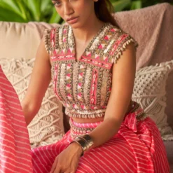 Surily G Neon Pink Embroidered Top -Outlet Loometta Store 11523sgv33 5