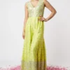Gopi Vaid Lime Embellished Jumpsuit -Outlet Loometta Store 115gv19 1