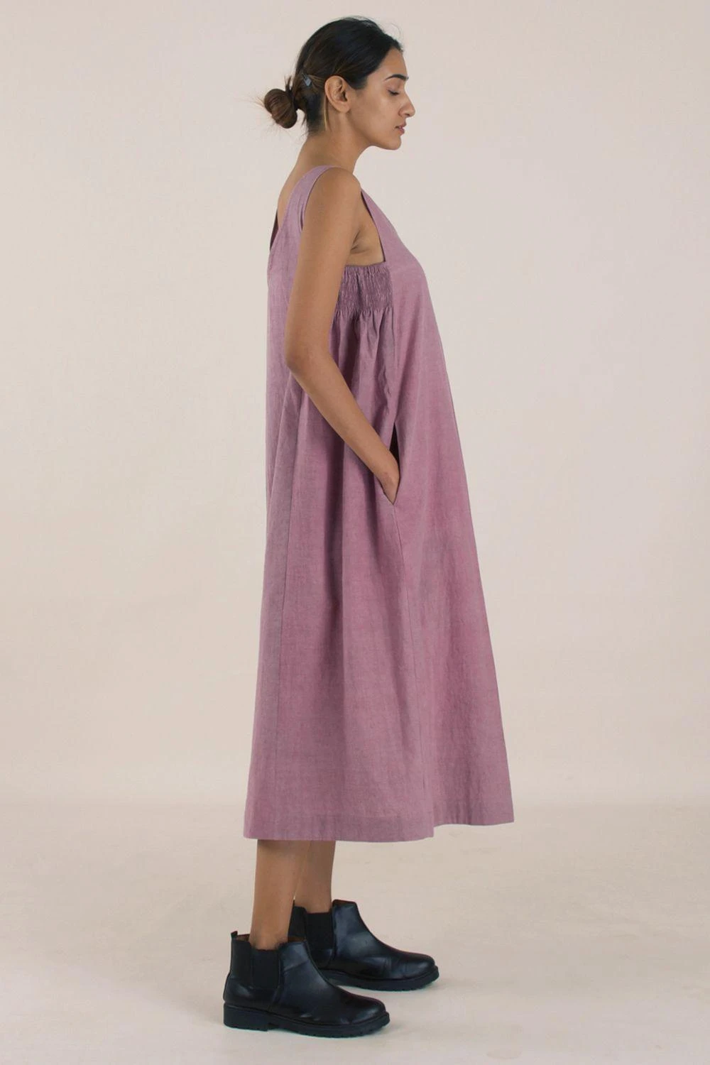 NAMBI-KAI Velvet Plum Dress 4 NAMBI-KAI Velvet Plum Dress - Image 2