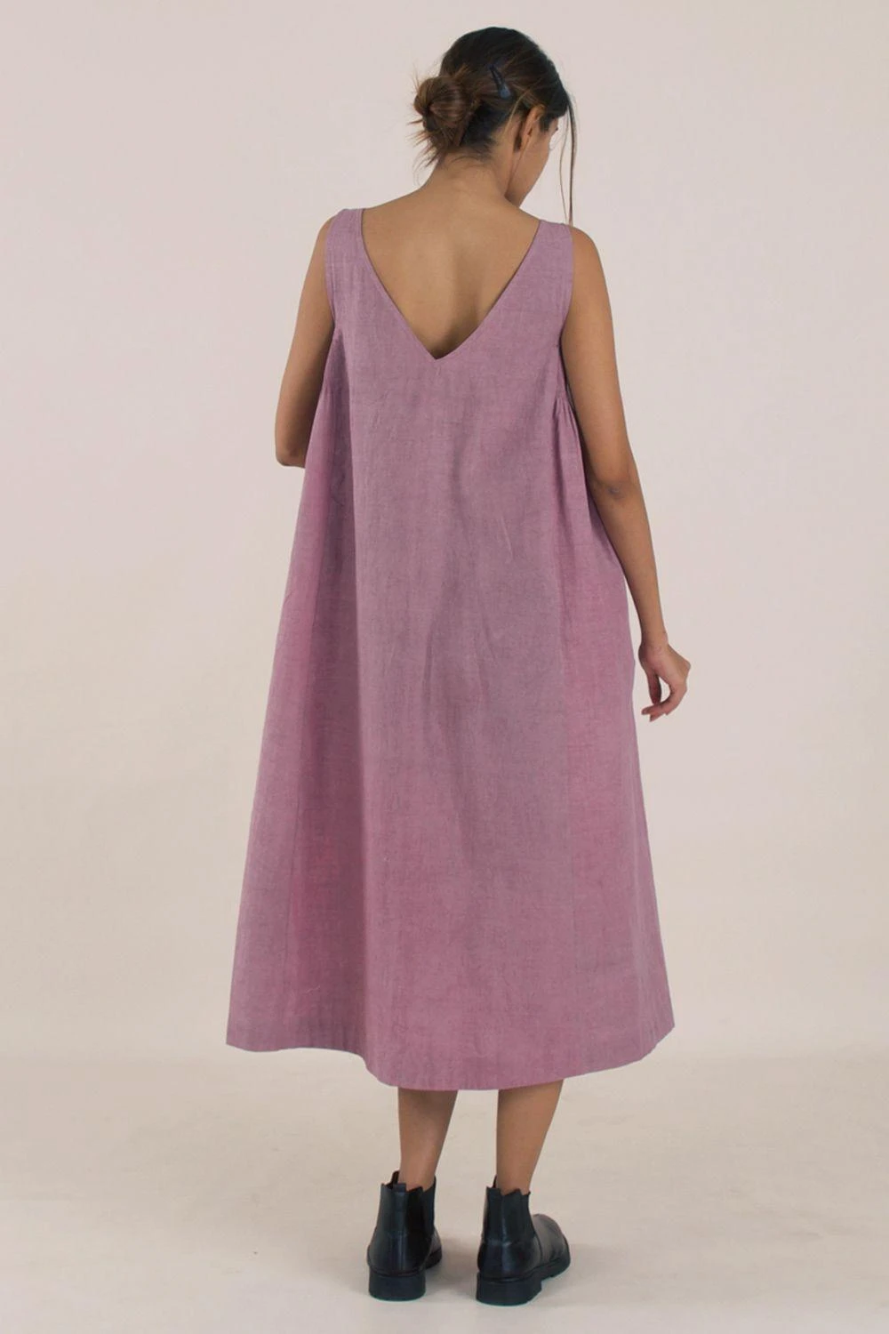 NAMBI-KAI Velvet Plum Dress 6 NAMBI-KAI Velvet Plum Dress - Image 4