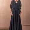 Tarun Tahiliani Black Cutwork Cape & Jumpsuit Set -Outlet Loometta Store 12623tt21 1