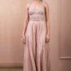 Tarun Tahiliani Old Rose Embellished Jumpsuit 1 Tarun Tahiliani Old Rose Embellished Jumpsuit -Outlet Loometta Store 12623tt25 1