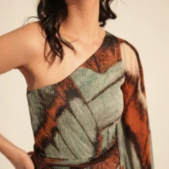 Nikita Mhaisalkar Powder Blue Butterfly Printed Jumpsuit -Outlet Loometta Store 131023nmw27 3