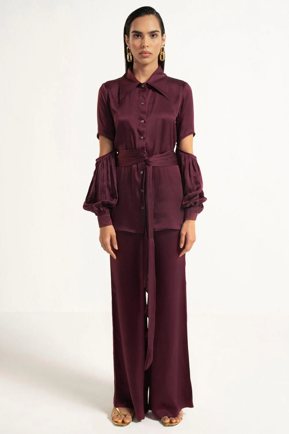 APZ Wine Crystal Pants 4 APZ Wine Crystal Pants - Image 2