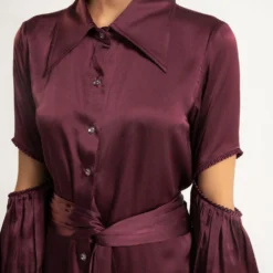 APZ Wine Crystal Pants 9 APZ Wine Crystal Pants -Outlet Loometta Store 1412apz6 3