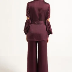 APZ Wine Crystal Pants 11 APZ Wine Crystal Pants -Outlet Loometta Store 1412apz6 5