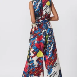 Saaksha & Kinni Blue Floral Printed Jumpsuit -Outlet Loometta Store 14323sk50 3