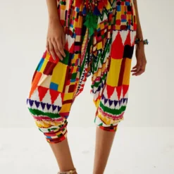 Payal Jain Yellow Abstract Printed Off Shoulder Jumpsuit 8 Payal Jain Yellow Abstract Printed Off Shoulder Jumpsuit -Outlet Loometta Store 14623pj3 3