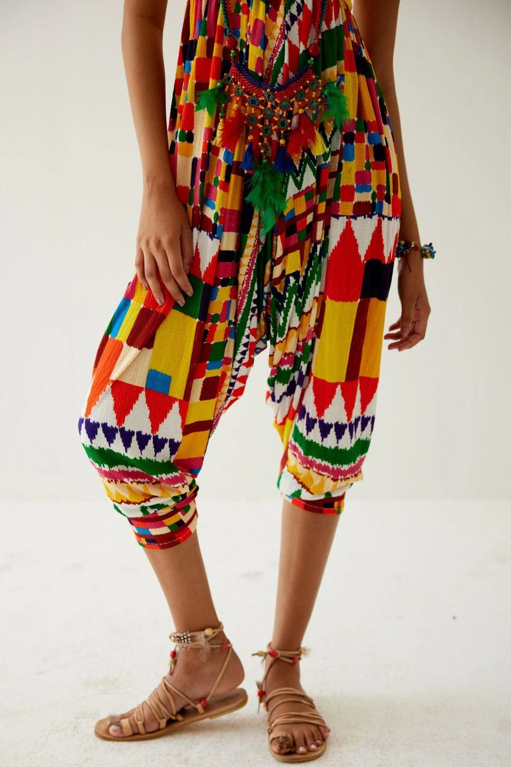 Payal Jain Yellow Abstract Printed Off Shoulder Jumpsuit 5 Payal Jain Yellow Abstract Printed Off Shoulder Jumpsuit - Image 3