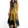 Amit Aggarwal Yellow Metallic Dress With An Asymmetric Hem -Outlet Loometta Store 149aa3 1