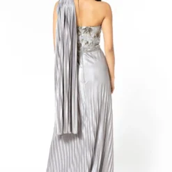 Amit Aggarwal Grey Embellished Gown -Outlet Loometta Store 1511ag8 5