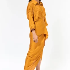 431-88 By Shweta Kapur Marmalade Layered Skirt -Outlet Loometta Store 1512sk35 3