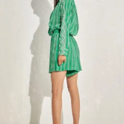 Namrata Joshipura Kelly Green Aster Playsuit -Outlet Loometta Store 1532023nj30 4