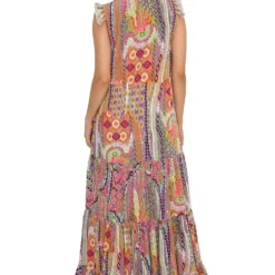 Payal Singhal Tribal Printed Tiered Dress -Outlet Loometta Store 154ps40 5