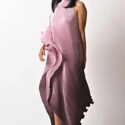 Kiran Uttam Ghosh Lavender Draped Dress -Outlet Loometta Store 159ku8 2