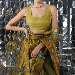 YAVI Green Sleeveless Blouse -Outlet Loometta Store 159ya12 3