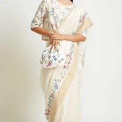 Payal Pratap Ecru Cotton Handloom Blouse