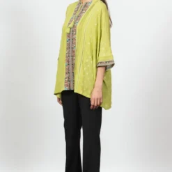 PATINE Oversized Green Chikankari Top -Outlet Loometta Store 16087 3