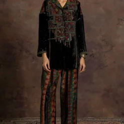 Sunira Designs Rushaan Katran Textured Pant