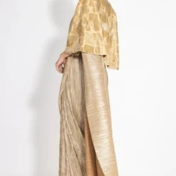 431-88 By Shweta Kapur Gold Milky Way Crossover Top -Outlet Loometta Store 1612sk04 3