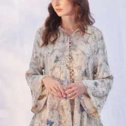 PATINE Beige Bell Sleeve Top -Outlet Loometta Store 16324 3