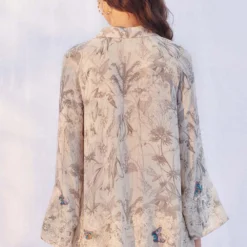 PATINE Beige Bell Sleeve Top -Outlet Loometta Store 16324 4