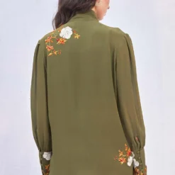 PATINE Embroidered Silk Georgette Shirt 9 PATINE Embroidered Silk Georgette Shirt -Outlet Loometta Store 16328 4