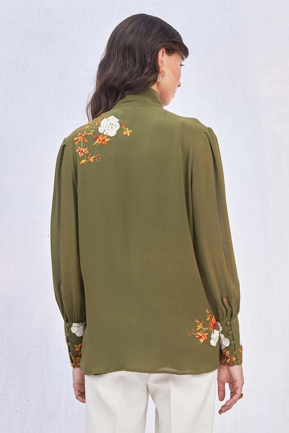 PATINE Embroidered Silk Georgette Shirt 6 PATINE Embroidered Silk Georgette Shirt - Image 4